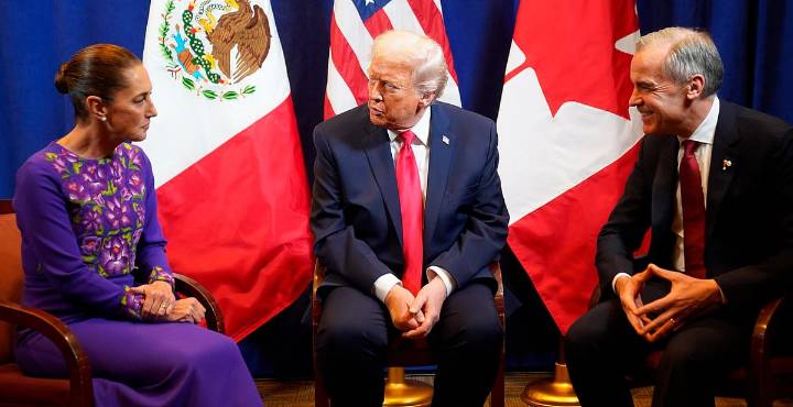 "Hablamos principalmente de comercio": Trump considera productiva su reunión con Sheinbaum