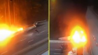 Video capta momento en que camión se estrella en carretera de EEUU y causa enorme explosión