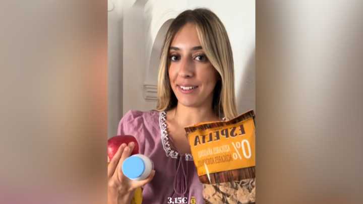 Blanca, nutricionista: "He ido al supermercado, he elaborado un menú con tres comidas y he pagado 10,7 euros"
