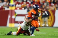 Deadspin | Broncos win in OT when Commanders fall short on 2-point try