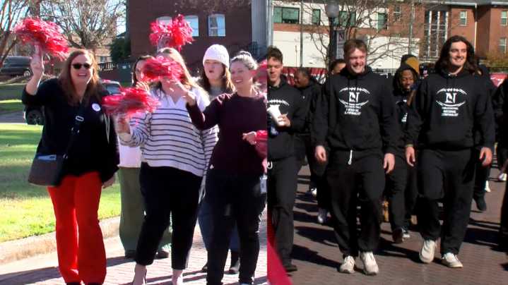 WATCH: Newberry football receives send off to semifinals