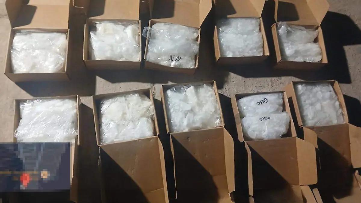 Marina decomisa 600 kilos de metanfetaminas en terminal portuaria de Mazatlán; hay un detenido