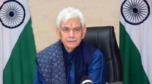 LG Manoj Sinha Honors Naval Personnel on World Navy Day