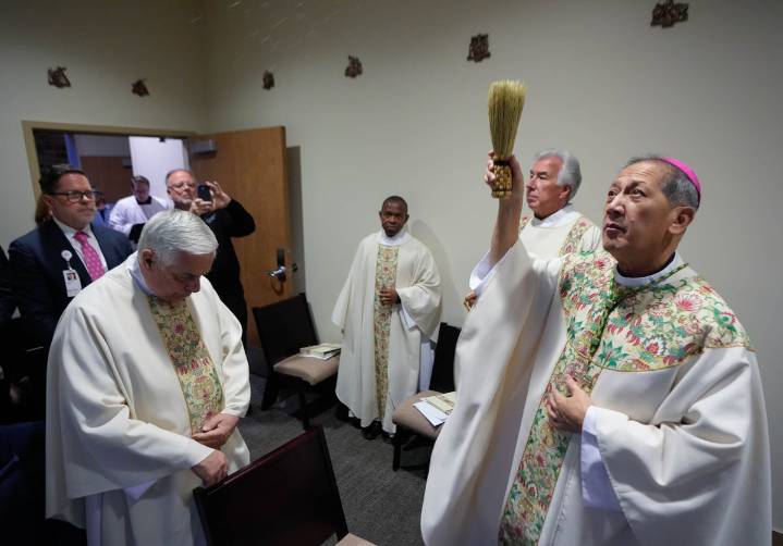 Utah's Catholic bishop dedicates chapels at two Holy Cross hospitals