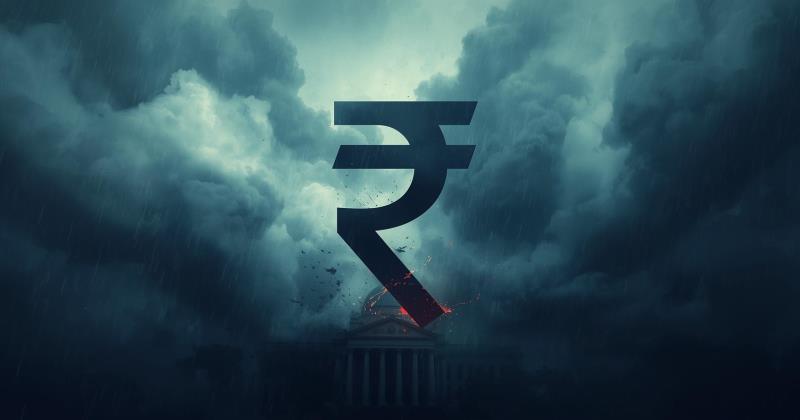 Rupee falls to a new record low as RBI steps in to slow the slide