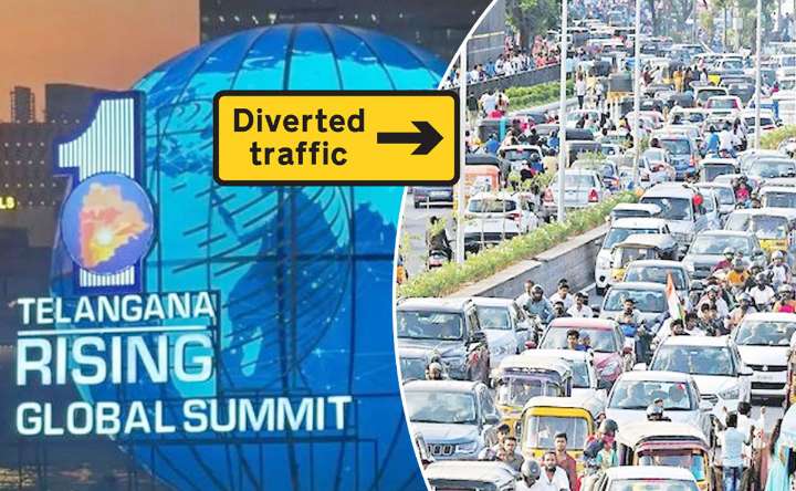 Traffic Restrictions in Hyderabad as Telangana Global Summit Begins Today