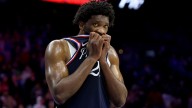 76ers welcome back Joel Embiid, lose chaotic game to Hawks in 2OT
