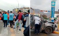 Camioneta impacta contra moto de carga y deja al menos un herido frente a estación Micaela Bastidas del Metropolitano, en Comas