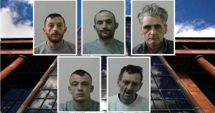 Five men jailed after car was reversed into John Henry Sayers' Newcastle property and set on fire