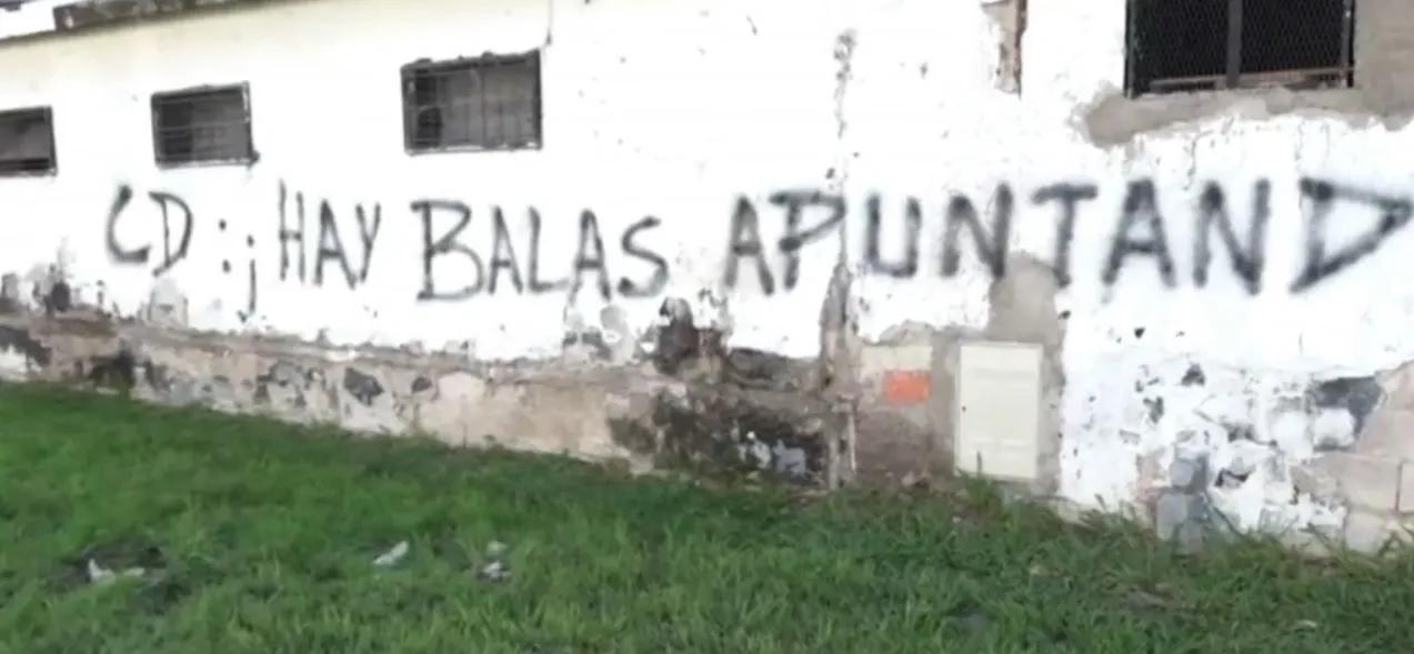 El hincha que realizó las pintadas en Centra, quedó alojado en la Alcaídia