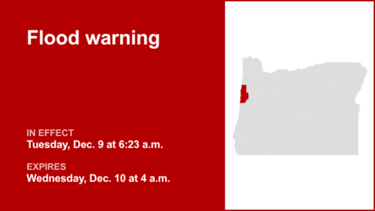 Flood warning affecting Lincoln County Tuesday and Wednesday