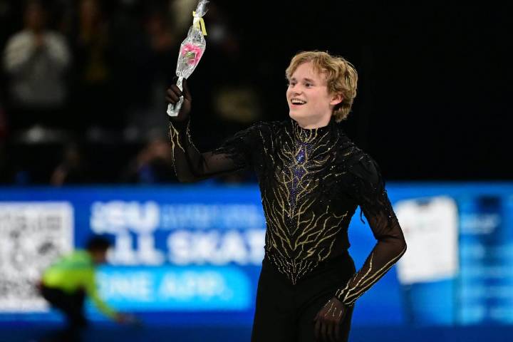 Ilia Malinin, in 'brain-bamboozling' skate, sets world record to win Olympic tune