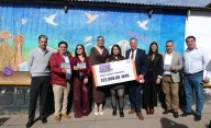 Devela IEE en Parral el mural “Tejido Social”, parte del Muro Cívico 2025