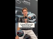 George Russell on the LEGO Cars at the 2025 Miami Grand Prix