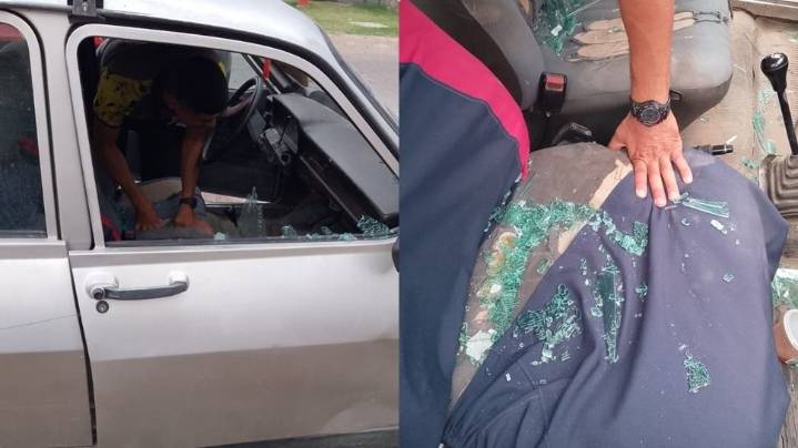 Lo atraparon tras romper el vidrio de un auto y robar en Chimbas