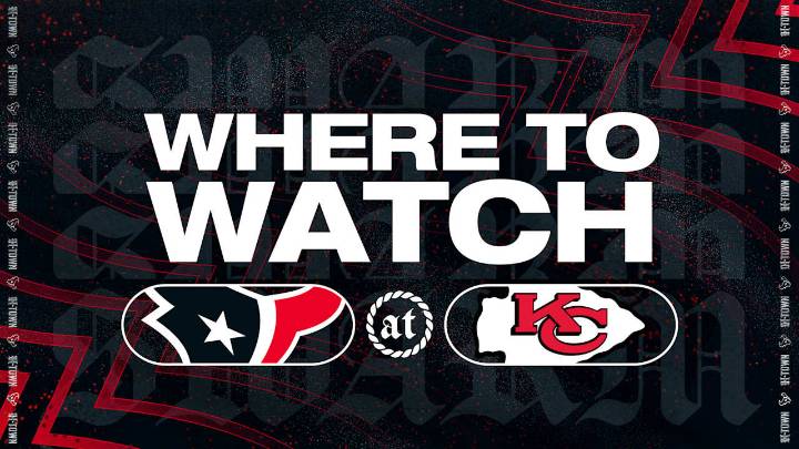 Houston Texans at Kansas City Chiefs on Sunday Night: Where to Watch, Stream, & Listen