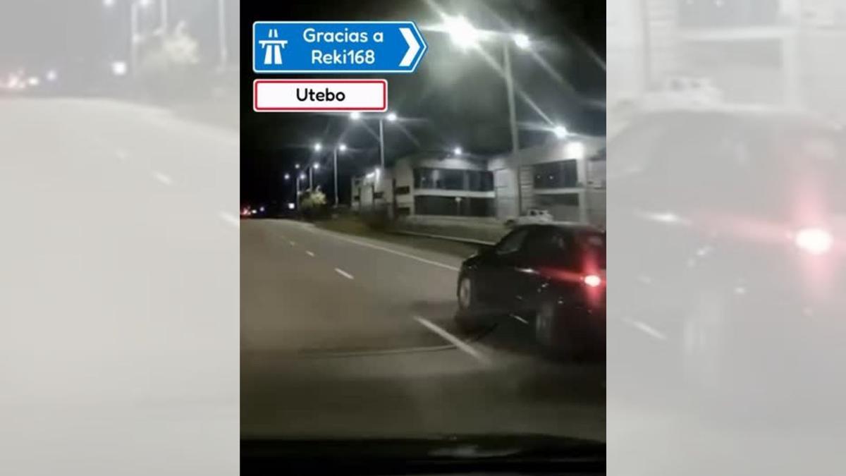 Un 'pique' entre conductores en la N-232 a la altura de Utebo se hace viral