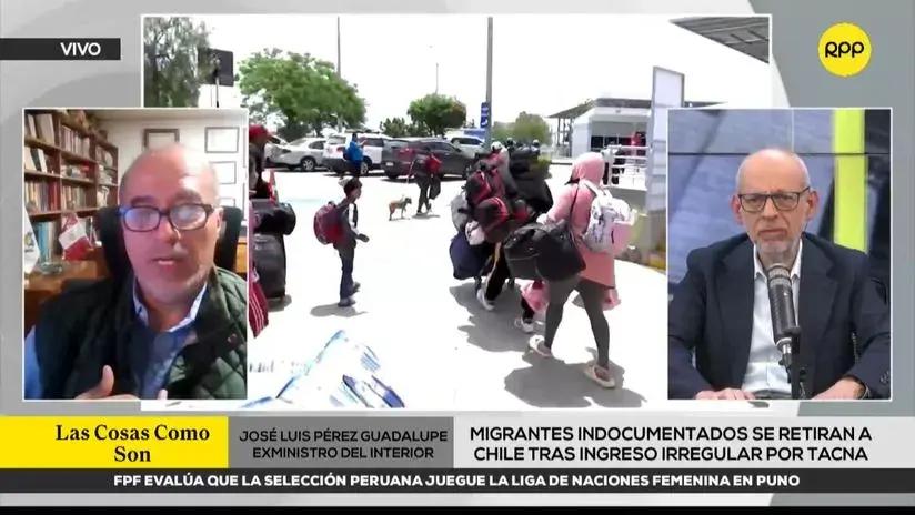 Pérez Guadalupe advierte que militarizar o cerrar la frontera con Chile no soluciona el problema de la migración irregular