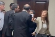 A los empujones: el video de una senadora que se peleó por un despacho «más lindo»