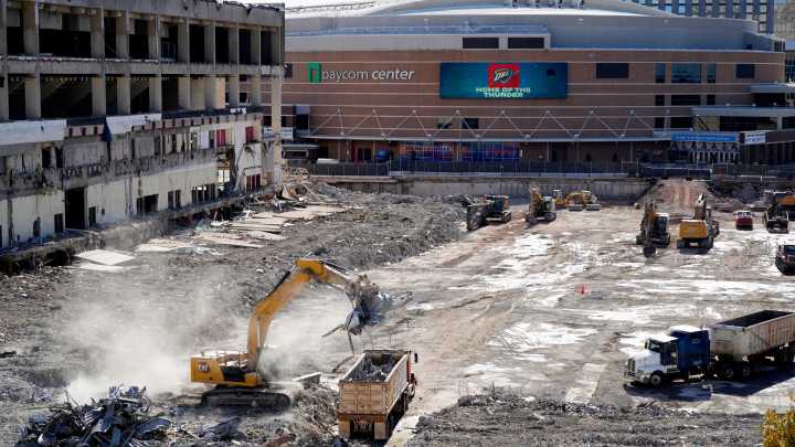 Photos show significant progress made in Myriad demolition in OKC