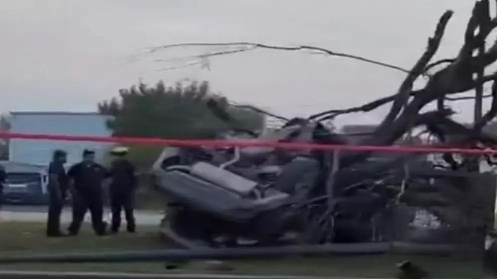 Fatal accidente en Reynosa deja un muerto. Presuntamente el conductor competía en carreras clandestinas