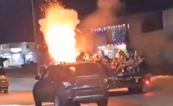 Seis músicos heridos tras explosión de camioneta por pirotecnia
