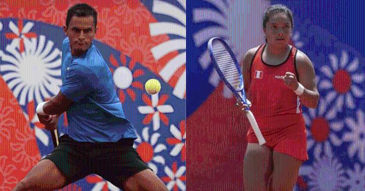 Perú sueña con medallas en tenis en Bolivarianos 2025: Juan Pablo Varillas y Lucciana Pérez a semifinales