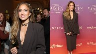Jennifer Lopez Stuns In Brown Power Look As She Receives Equity In Entertainment Award