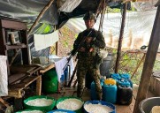 Una tonelada de coca por mes podía producir laboratorio desmantelado en el Oriente antioqueño