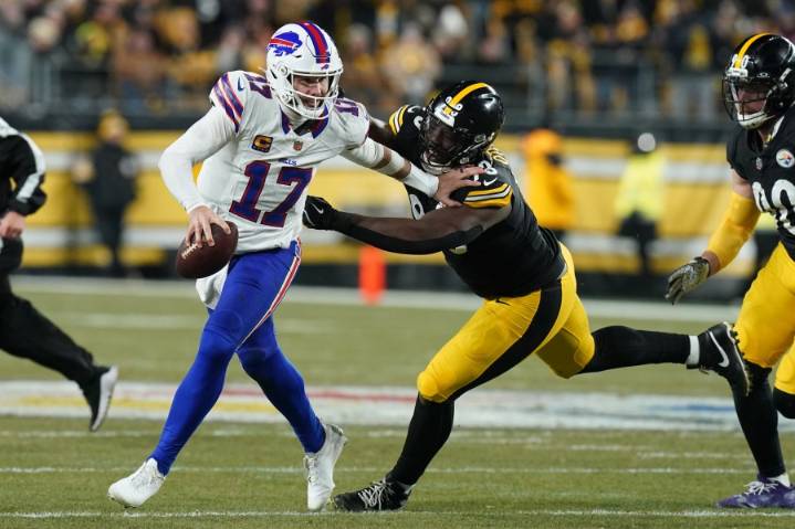 Josh Allen sets career mark for rushing TDs by a QB as the Bills mash the reeling Steelers 26