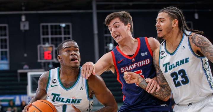 Tulane men get two late free throws from Rowan Brumbaugh to edge Grambling