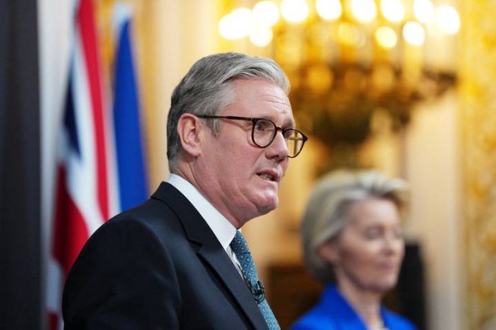 UK’s Starmer and EU’s von der Leyen discuss Ukraine peace plan, frozen Russian assets