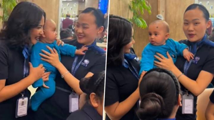 Viral IndiGo Flight Cancellations: Flight Attendants Play With Passenger’s Toddler Amid Flight Disruptions, Passenger Says ‘Finding Joy in Little Things Matters the Most’ (Watch Video)