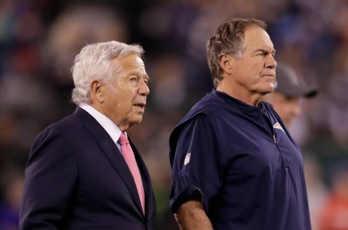 Hall of Fame voters reportedly have a favorite between Bill Belichick and Robert Kraft