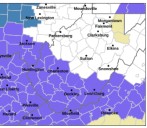 Winter Weather Advisory posted for southern counties