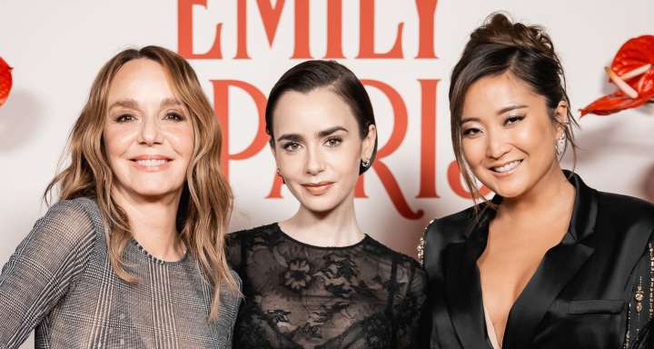 ‘Emily In Paris’ Stars Lily Collins, Ashley Park & Philippine Leroy-Beaulieu Take Over Venice to Promote Season 5 | Ashley Park, Darren Star, Emily in Paris, Lily Collins, Philippine Leroy-Beaulieu |