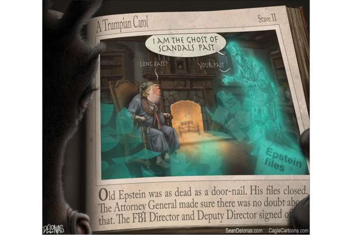 Editorial cartoon for Monday, Dec. 8, 2025