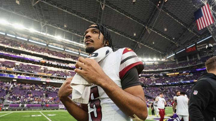 Another issue for Jayden Daniels and another loss for Dan Quinn's Commanders create a new low