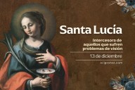 Hoy celebramos a Santa Lucía, intercesora de aquellos que sufren problemas de visión