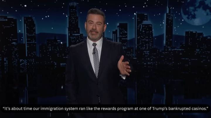 Jimmy Kimmel gleefully mocks Trump over his Gold Cards