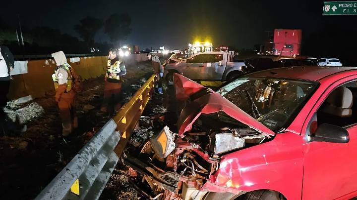 Aparatosa carambola en la federal 57