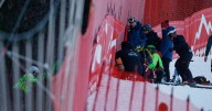 French skier Cyprien Sarrazin returns to the slopes after a serious head injury