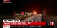 Tanker rollover on I-271 in Medina County