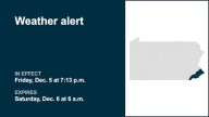 Weather alert in place for Southeast Pa. until Saturday morning