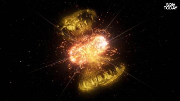 When a Sun dies: Astronomers capture violent explosion of two stars