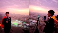 El periodista de 15 años que relató la final desde un cerro de Lima