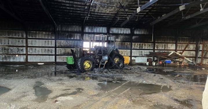 Tractor destroyed in Fond du Lac fire