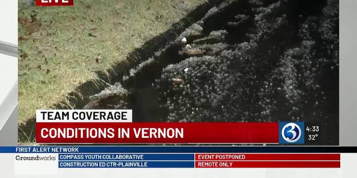 Rain washes away snow in parts of Connecticut as conditions improve