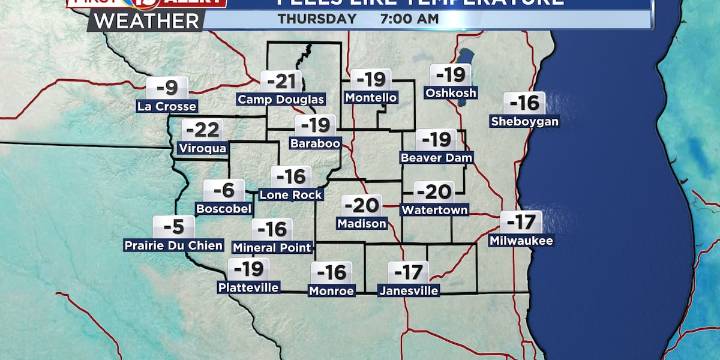 Dangerous cold moves in overnight