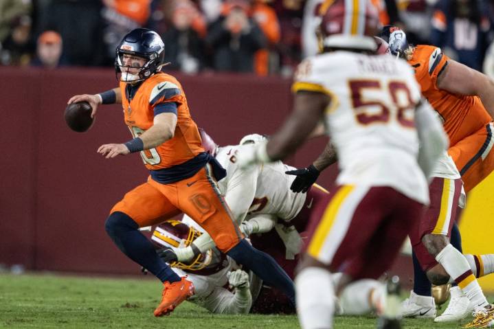 Why Broncos' Bo Nix is throwing more on the run than any QB since 2016